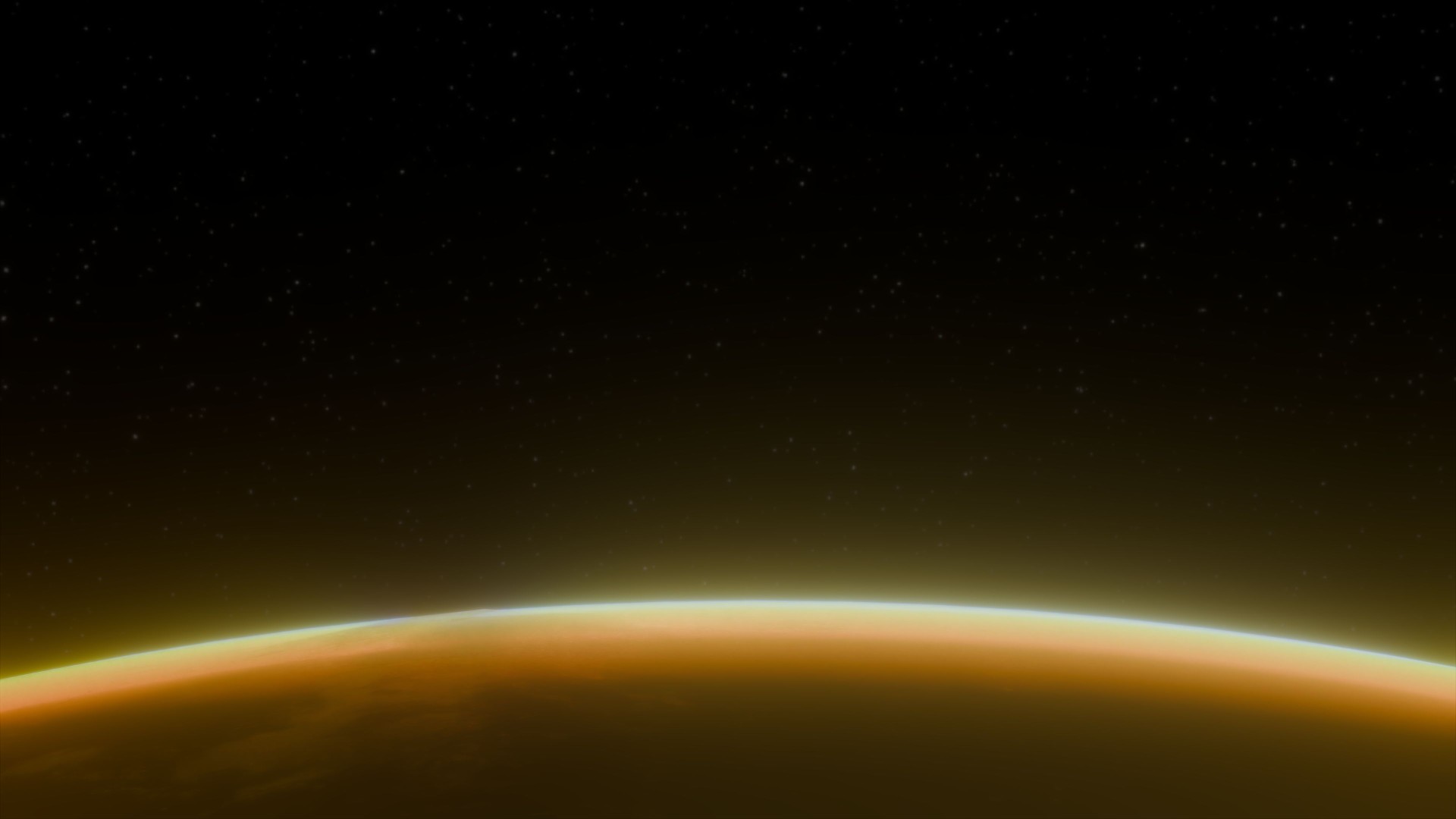 Earth from space with sunrise